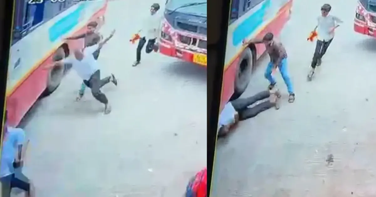 बीड बस स्टैंड पर दर्दनाक हादसा, चलती बस के नीचे दबकर यात्री की मौत; CCTV वीडियो वायरल