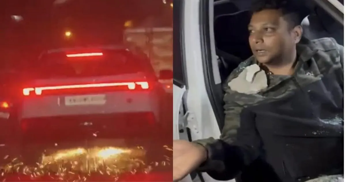 बेंगलुरु की ओआरआर पर नशे में धुत चालक का तांडव, बाइक को आधा किलोमीटर तक घसीटा