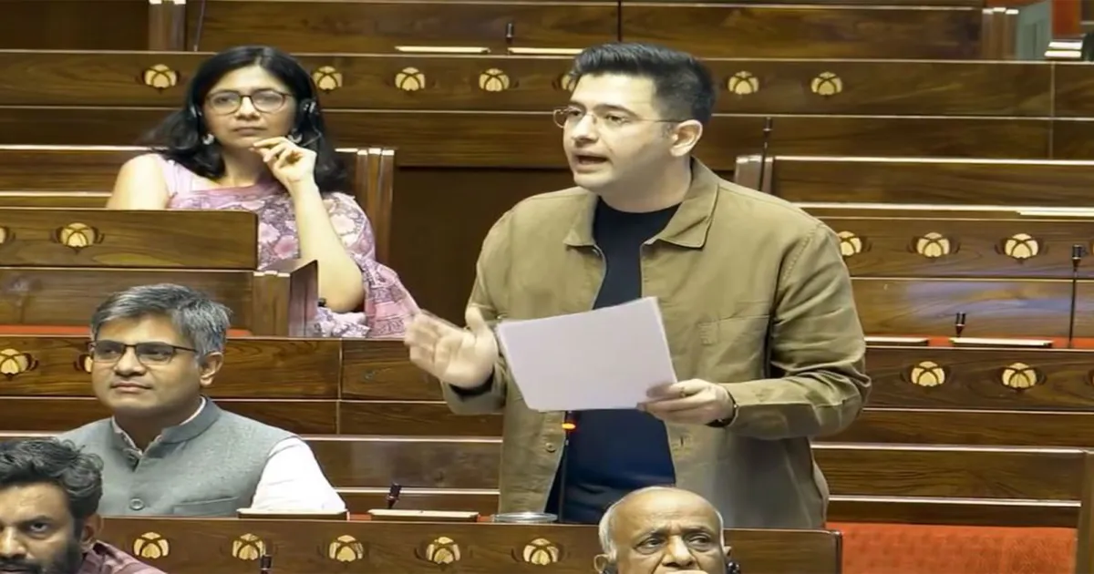 आम आदमी पार्टी सांसद राघव चड्ढा ने पंचायतों में सरपंच पति प्रथा पर चिंता जताई