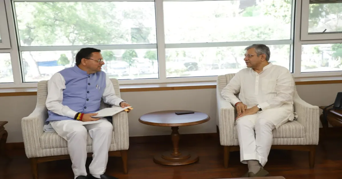 पुष्कर सिंह धामी ने केंद्रीय मंत्री अश्विनी वैष्णव से की मुलाकात, उत्तराखंड में रेलवे परियोजनाओं के लिए तेज़ कार्रवाई की मांग