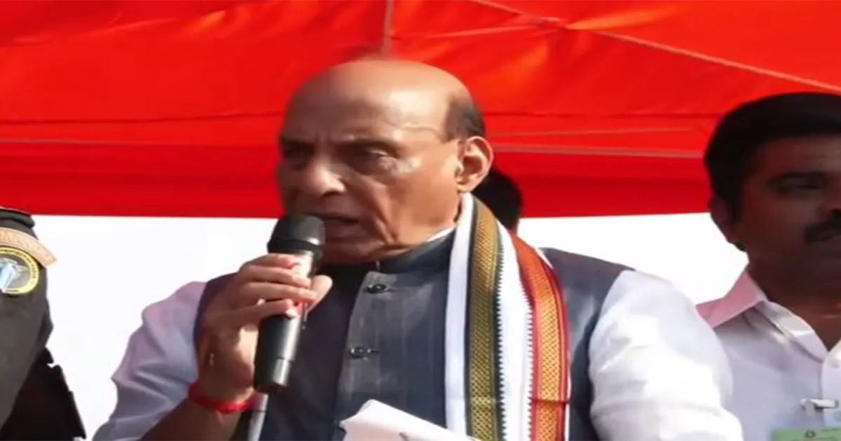 DMK पर राजनाथ सिंह का तीखा हमला, कहा– 11 लाख करोड़ का कर्ज और भ्रष्टाचार जिम्मेदार