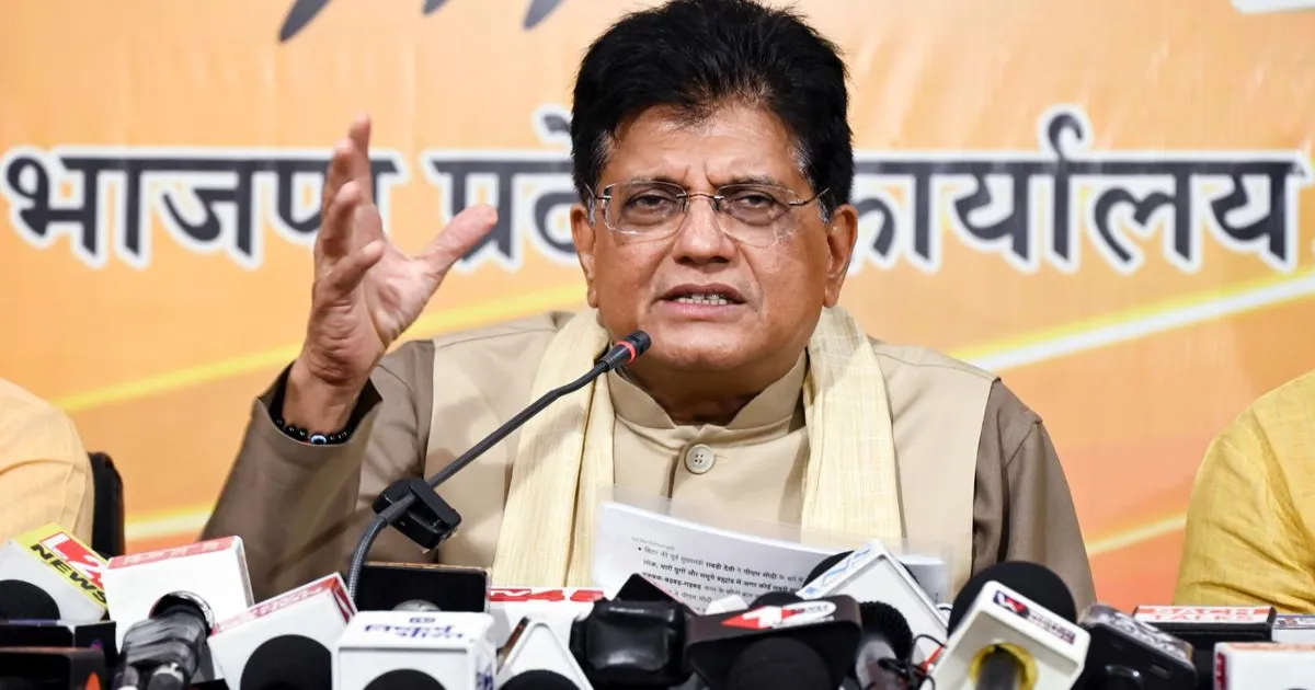 इस वर्ष 6% की दर से बढ़ सकता है भारत का निर्यात: पीयूष गोयल