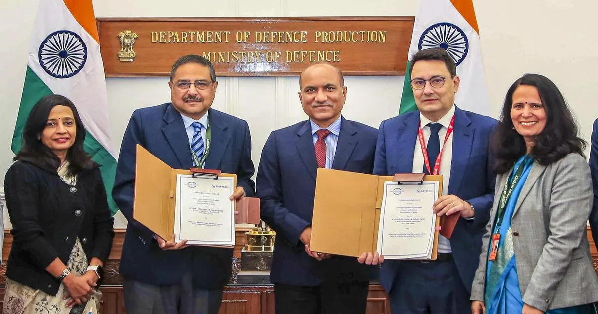 भारत में उन्नत रक्षा प्रणालियां बनाने के लिए PSU और फ्रांस की सफ्रान कंपनी के बीच समझौता