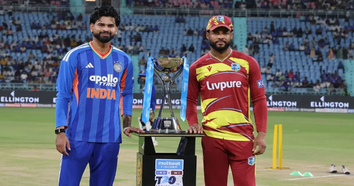 भारत के खिलाफ पहले टी20 में वेस्टइंडीज 171 रन पर ऑलआउट, होप और रदरफोर्ड के अर्धशतक
