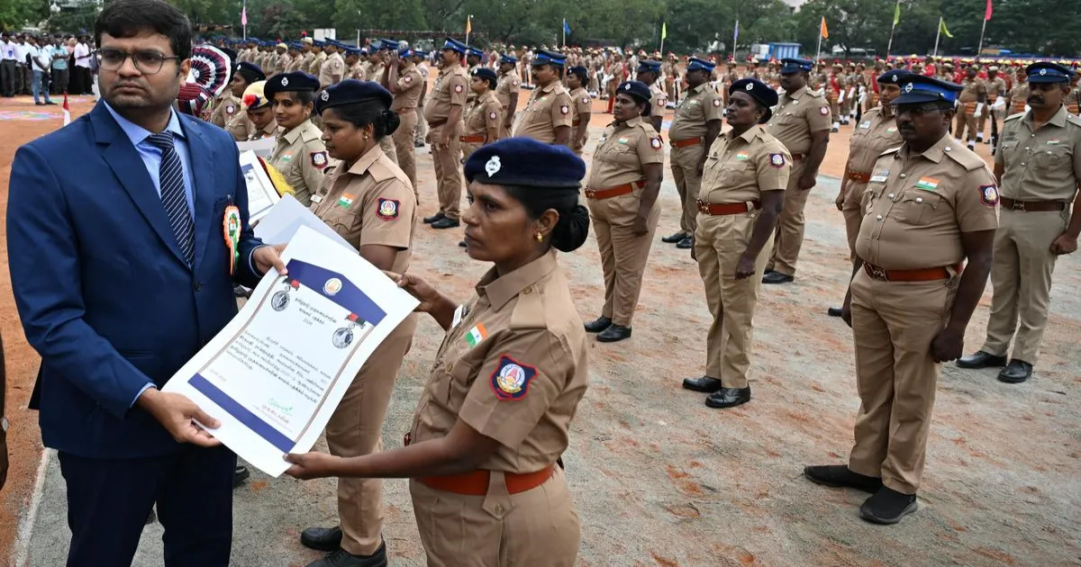 तिरुचि में धूमधाम से मनाया गया 77वां गणतंत्र दिवस, शौर्य और सेवा का हुआ सम्मान