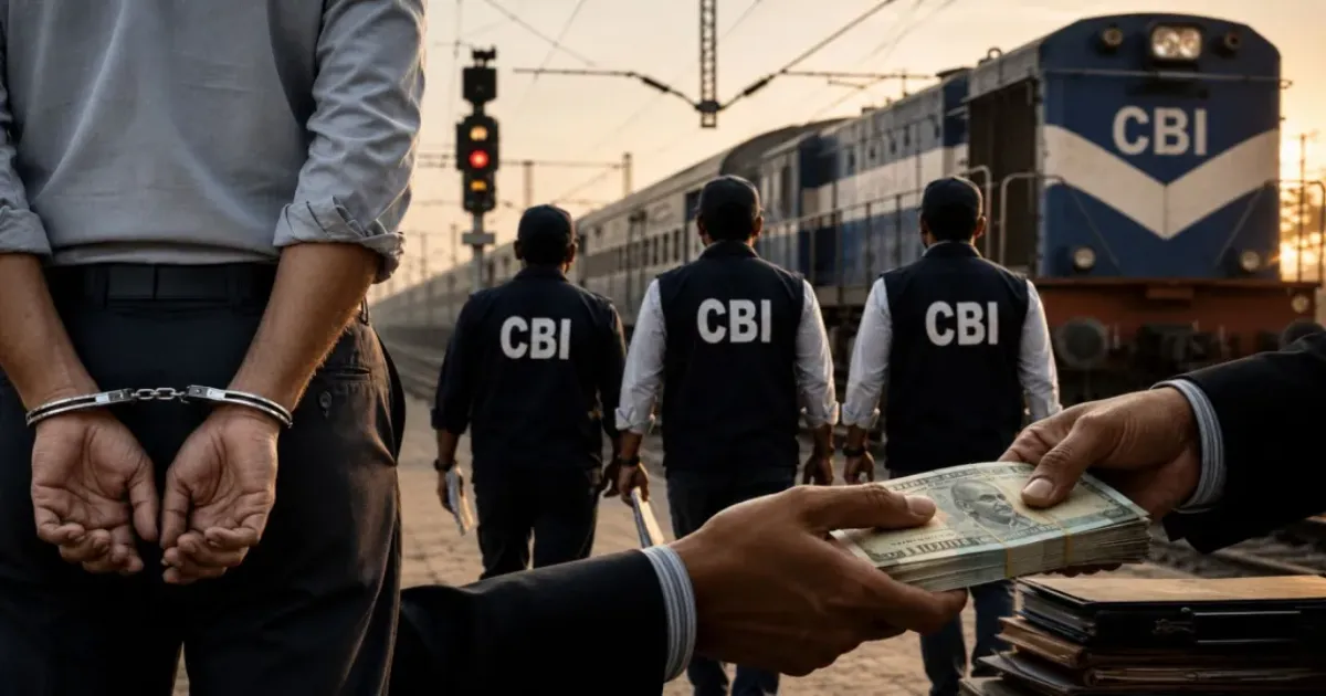 सीबीआई का रेलवे में भ्रष्टाचार पर शिकंजा, मुंबई, वाराणसी और हावड़ा से तीन अधिकारी रिश्वत मामले में गिरफ्तार