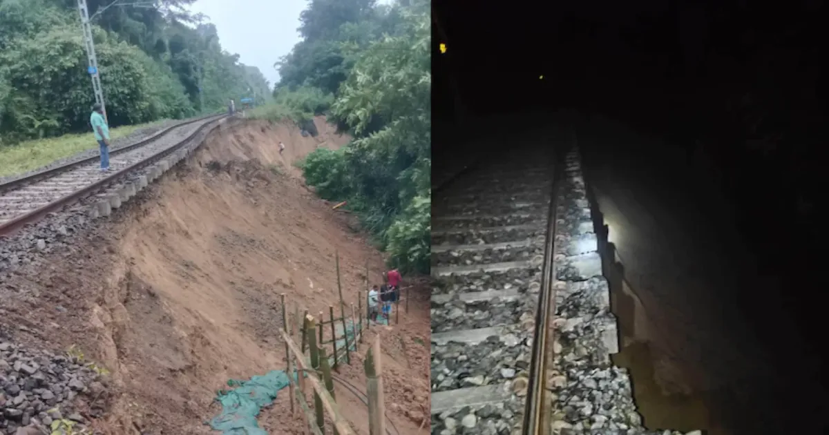 असम में भूस्खलन से रेलवे ट्रैक क्षतिग्रस्त, मिजोरम की ट्रेन सेवाएं अस्थायी रूप से निलंबित