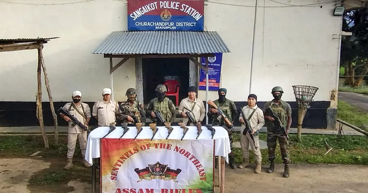 मणिपुर में असम राइफल्स के काफिले पर हमले के मामले में 2 हिरासत में