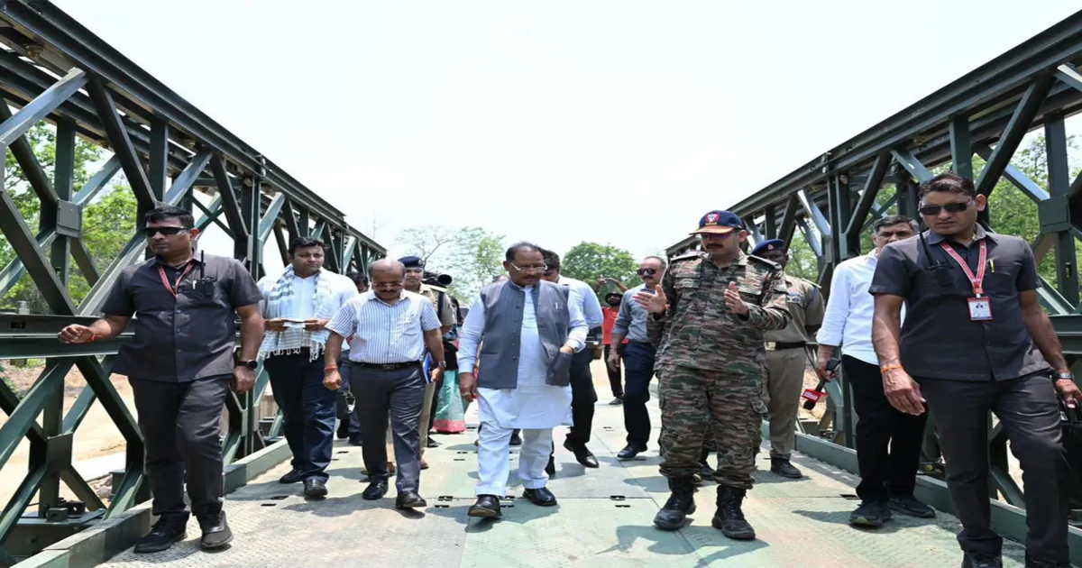 छत्तीसगढ़: बस्तर के दूरस्थ इलाकों को जोड़ने वाला कोंडापल्ली बैली ब्रिज बना नई उम्मीद