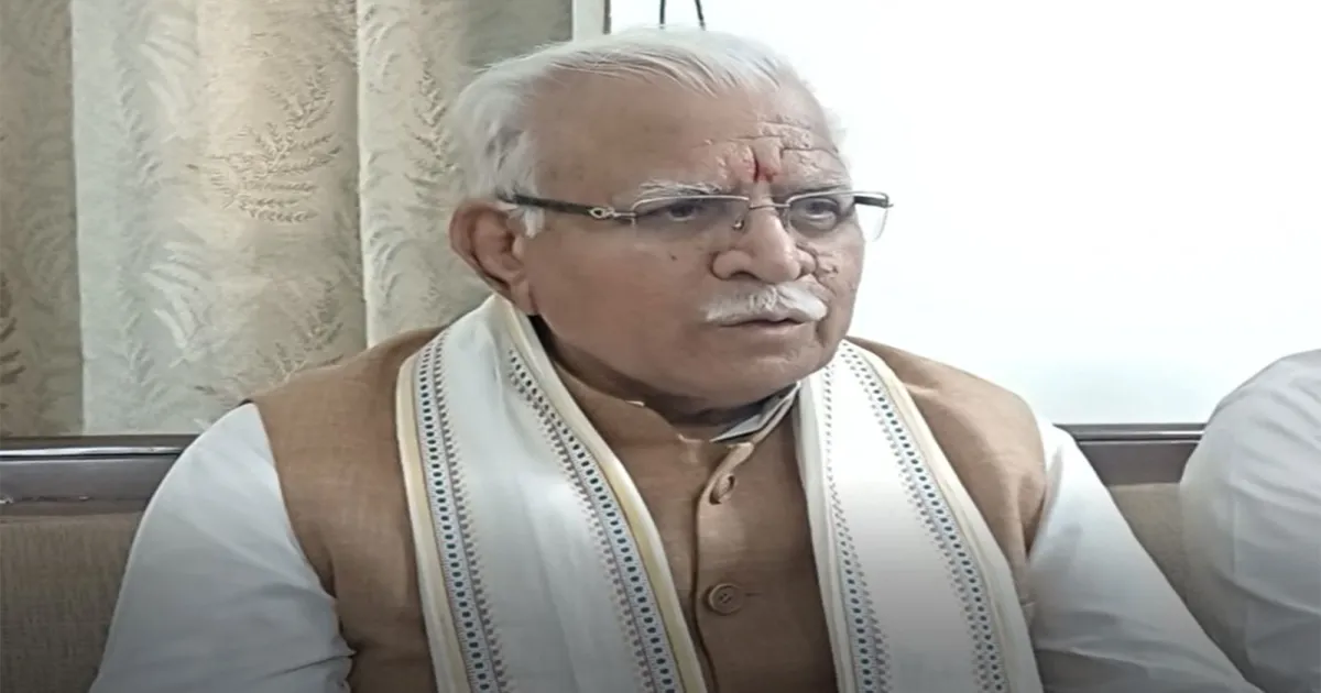 हरियाणा में मतदाता सूची के विशेष पुनरीक्षण की प्रक्रिया सुचारु रूप से जारी: केंद्रीय मंत्री मनोहर लाल खट्टर