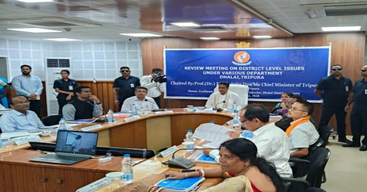 त्रिपुरा के मुख्यमंत्री माणिक साहा ने संजोग कैंटीन का उद्घाटन किया, धलाई में विकास कार्यों की समीक्षा