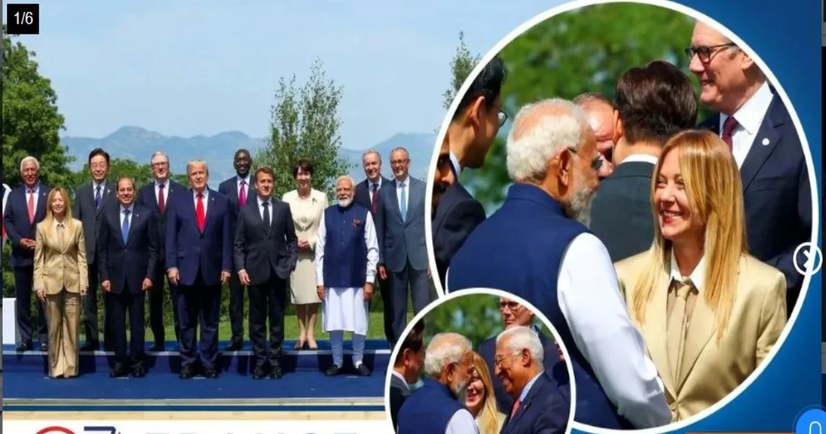 जी7 शिखर सम्मेलन में पीएम मोदी और जॉर्जिया मेलोनी की गर्मजोशी भरी मुलाकात, मुस्कुराती बातचीत की तस्वीरें वायरल