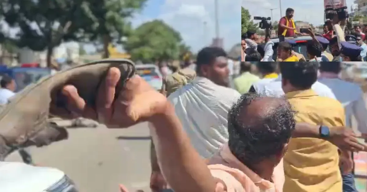 कर्नाटक के चिकबल्लापुर में कांग्रेस विधायक प्रदीप ईश्वर पर जूता फेंका गया, समर्थकों में आक्रोश