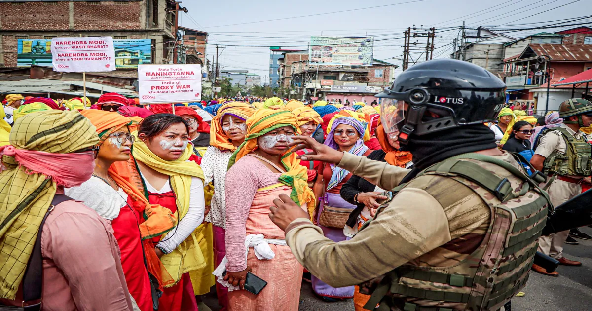 मणिपुर में COCOMI का विशाल प्रदर्शन, सरकार को सौंपा ज्ञापन; आंदोलन की चेतावनी