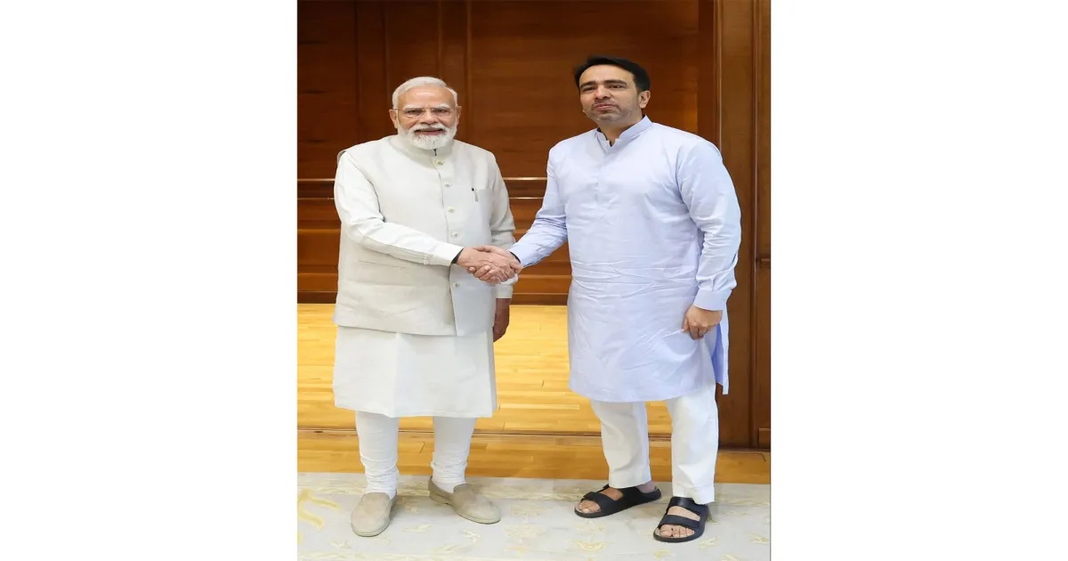 केंद्रीय मंत्री जयंत चौधरी ने प्रधानमंत्री मोदी से की मुलाकात, कहा- विभिन्न मुद्दों पर मार्गदर्शन से मिला लाभ