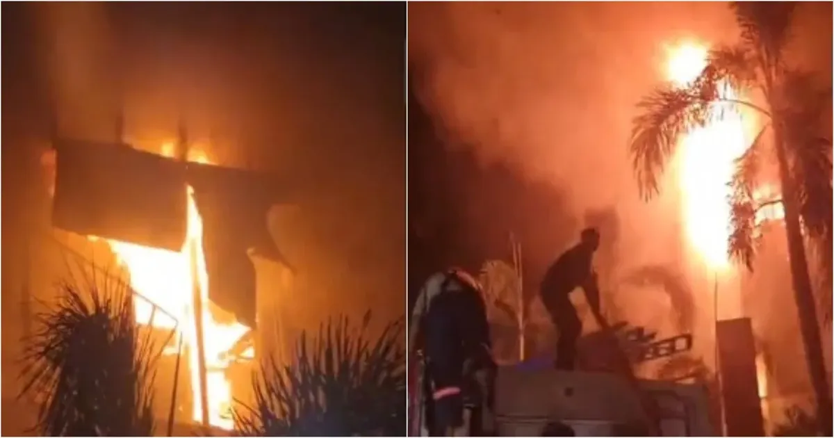 केरल के कोझीकोड में वस्त्र शोरूम में आग, दमकल कर्मी मौके पर मौजूद