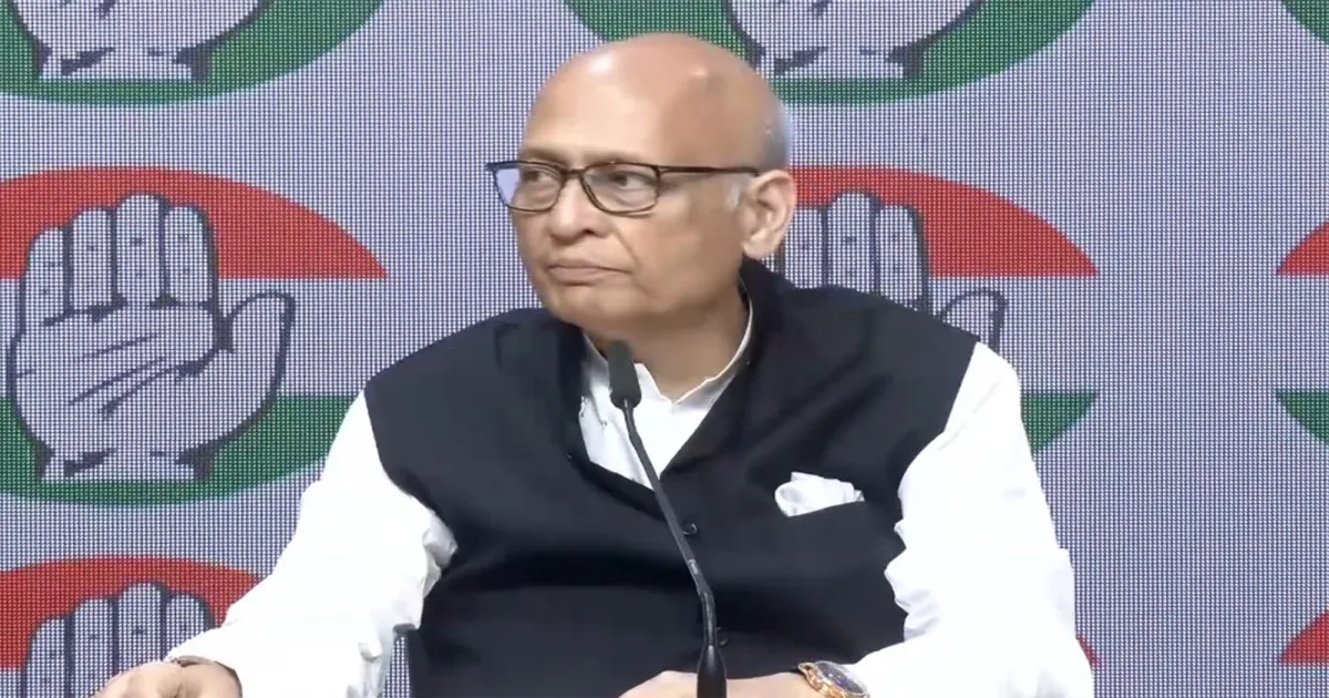 एसआईआर लागू करने पर अभिषेक मनु सिंघवी का सवाल, कहा– यह रूप नहीं बल्कि मूल मुद्दा है
