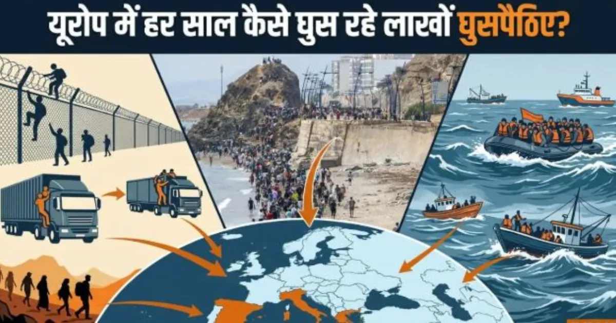यूरोप में अवैध प्रवास के 7 बड़े रास्ते, समुद्र से जमीन तक खतरनाक रूट्स से पहुंचते हैं लाखों लोग