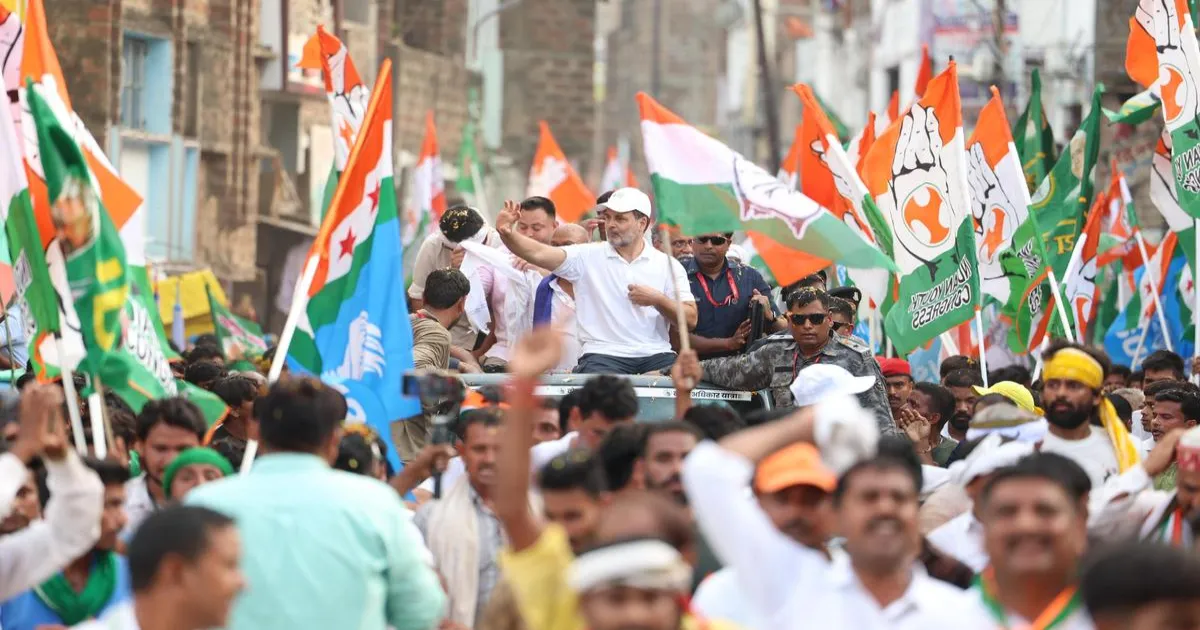 राहुल गांधी ने बिहार में वोटर अधिकार यात्रा के दूसरे चरण में लिया हिस्सा