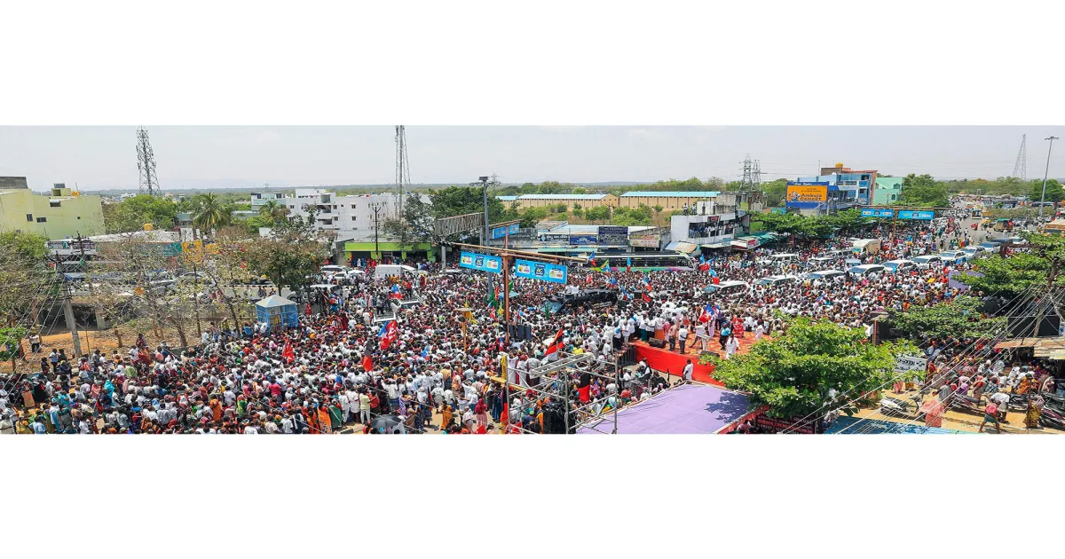 उदयनिधि स्टालिन ने तिरुचिरापल्ली में DMK प्रत्याशी कथिरावन के लिए मांगे वोट