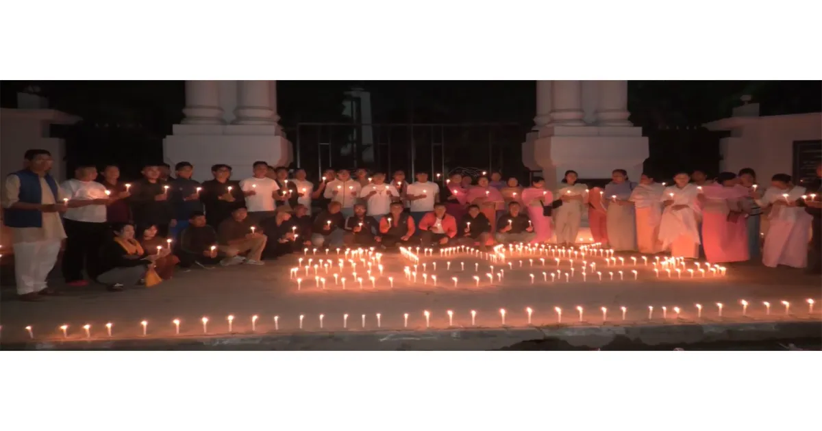 मणिपुर संकट की तीसरी बरसी पर इम्फाल में कैंडललाइट श्रद्धांजलि कार्यक्रम