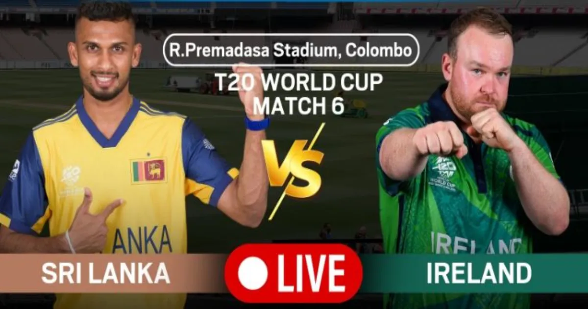 टी20 वर्ल्ड कप 2026: श्रीलंका ने आयरलैंड को 20 रन से हराया