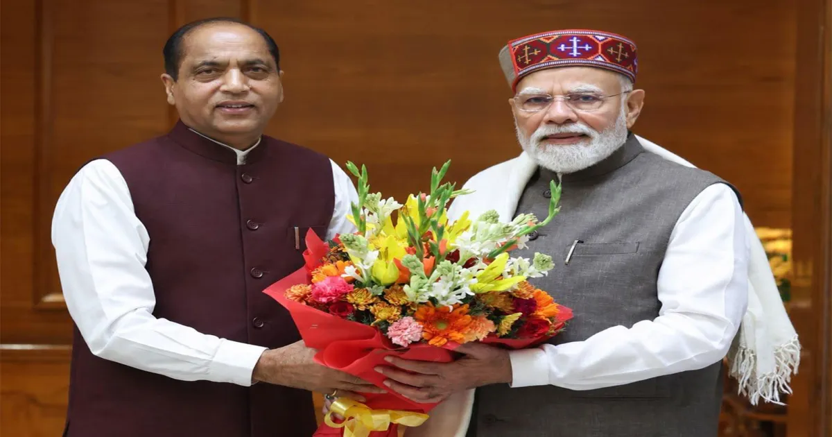 प्रधानमंत्री मोदी से मिले जयराम ठाकुर, हिमाचल प्रदेश के विकास और अहम मुद्दों पर हुई चर्चा