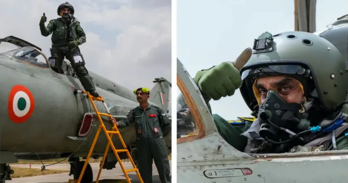 एयर चीफ ने अग्रिम हवाई अड्डे से MiG-29UPG उड़ान भरी, स्क्वाड्रन की तैयारियों का निरीक्षण किया