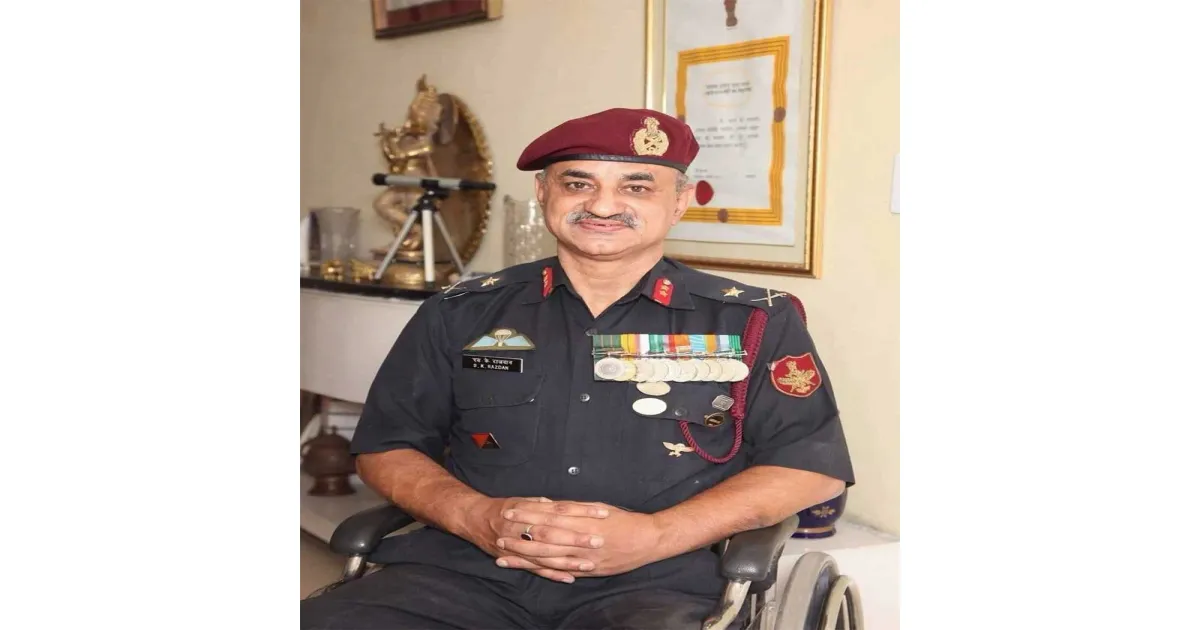 भारतीय सेना ने मेजर जनरल सुनील कुमार रजदान के निधन पर जताया शोक, व्हीलचेयर पर सेवा देने वाले पहले जनरल थे