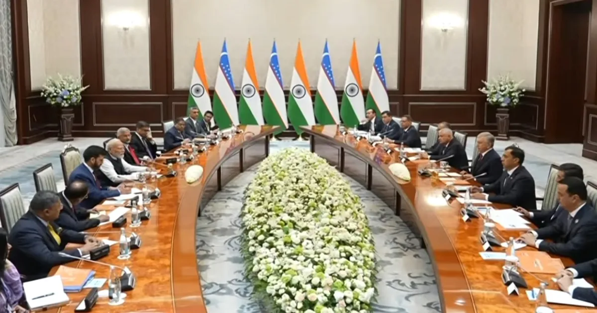 ताशकंद में पीएम मोदी और उज्बेकिस्तान के राष्ट्रपति मिर्जियोयेव की वार्ता, व्यापार-रक्षा समेत कई क्षेत्रों में सहयोग बढ़ाने पर सहमति