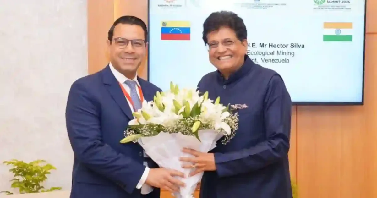 वेनेजुएला ने भारत के साथ महत्वपूर्ण खनिज क्षेत्र में सहयोग बढ़ाने की इच्छा जताई