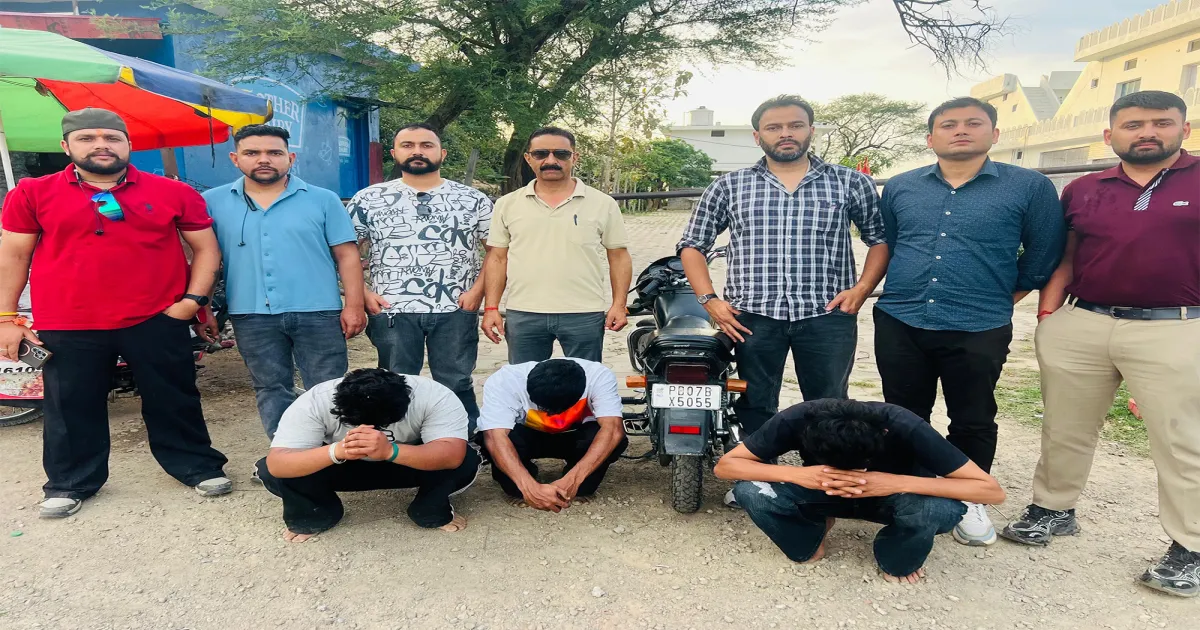 हिमाचल: नूरपुर में तीन गिरफ्तार, 70 ग्राम हेरोइन (चिट्टा) बरामद, NDPS केस दर्ज