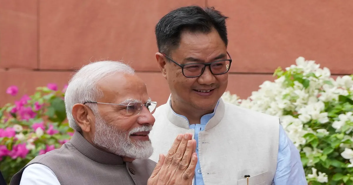 मंत्री हटाने के बिल में पीएम को अपवाद देने से मोदी ने किया इनकार: किरण रिजिजू