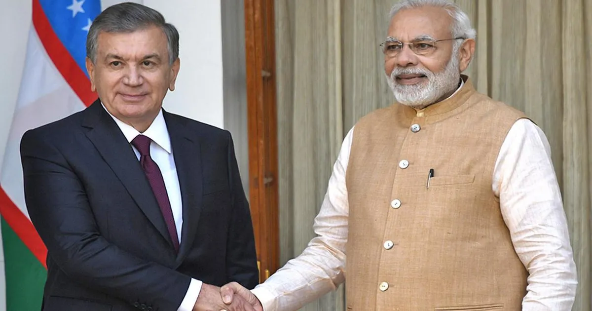 प्रधानमंत्री मोदी ने उज़्बेकिस्तान के राष्ट्रपति शवकत मिर्ज़ियोयेव से की बातचीत