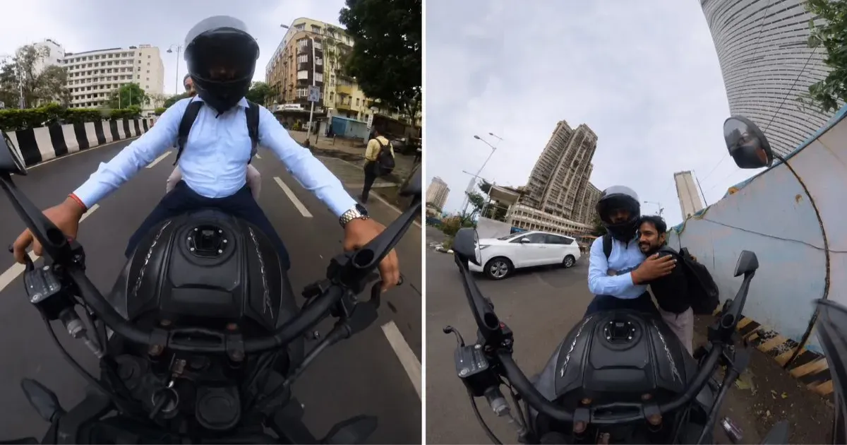 मुंबई के बाइक सवार ने बोलने में असमर्थ शख्स की मदद के लिए बढ़ाया हाथ, इंटरनेट पर जमकर हुई तारीफ