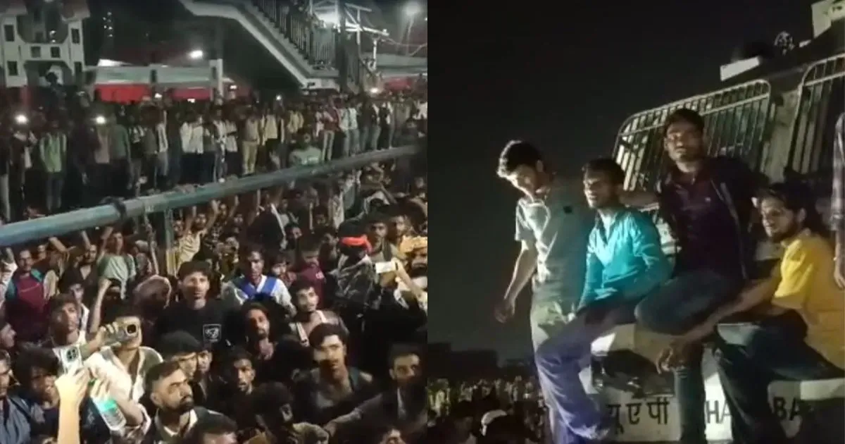 पाटलिपुत्र रेलवे स्टेशन पर छात्रों का हंगामा, ट्रेन लेट होने पर पथराव; आईजी समेत कई पुलिसकर्मी घायल
