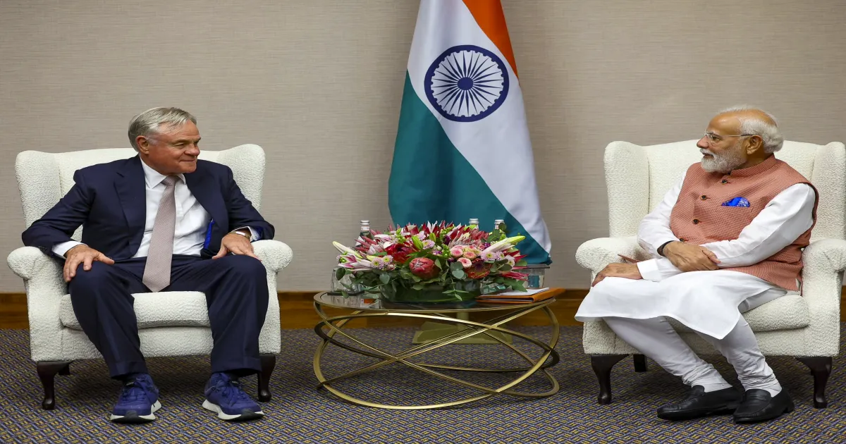 पीएम मोदी ने जोहान्सबर्ग में Naspers के चेयरमैन और CEO से की बैठक, भारत के डिजिटल इकोसिस्टम में निवेश बढ़ाने पर चर्चा