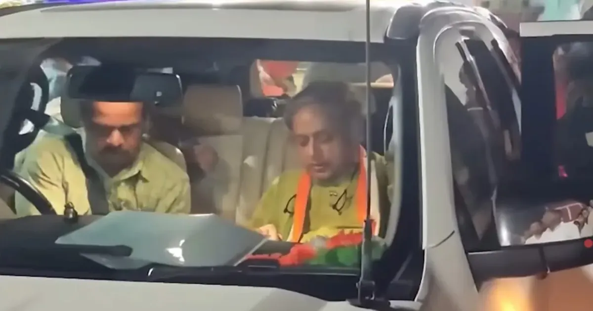 केरल में शशि थरूर के काफिले पर हमला, पांच लोगों के खिलाफ मामला दर्ज