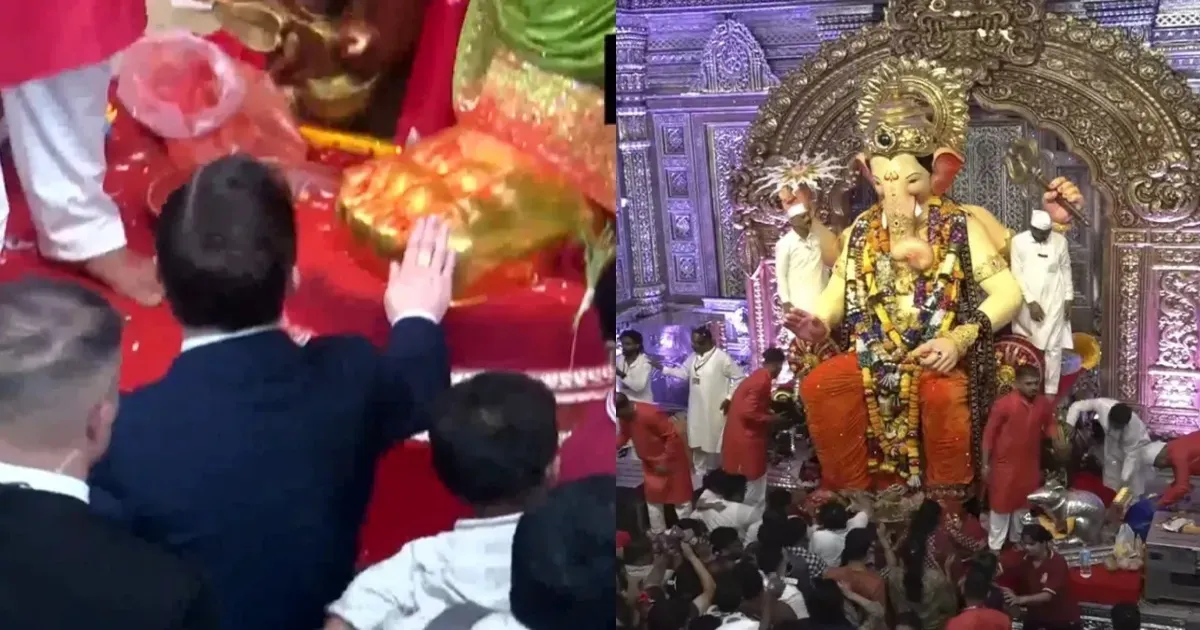 अमेरिकी राजदूत सर्जियो गोर ने लालबागचा राजा के किए दर्शन, बोले- यहां की ऊर्जा अविश्वसनीय