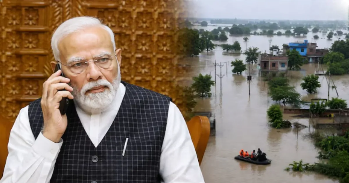 वाराणसी में बाढ़ की स्थिति का प्रधानमंत्री मोदी ने लिया जायजा