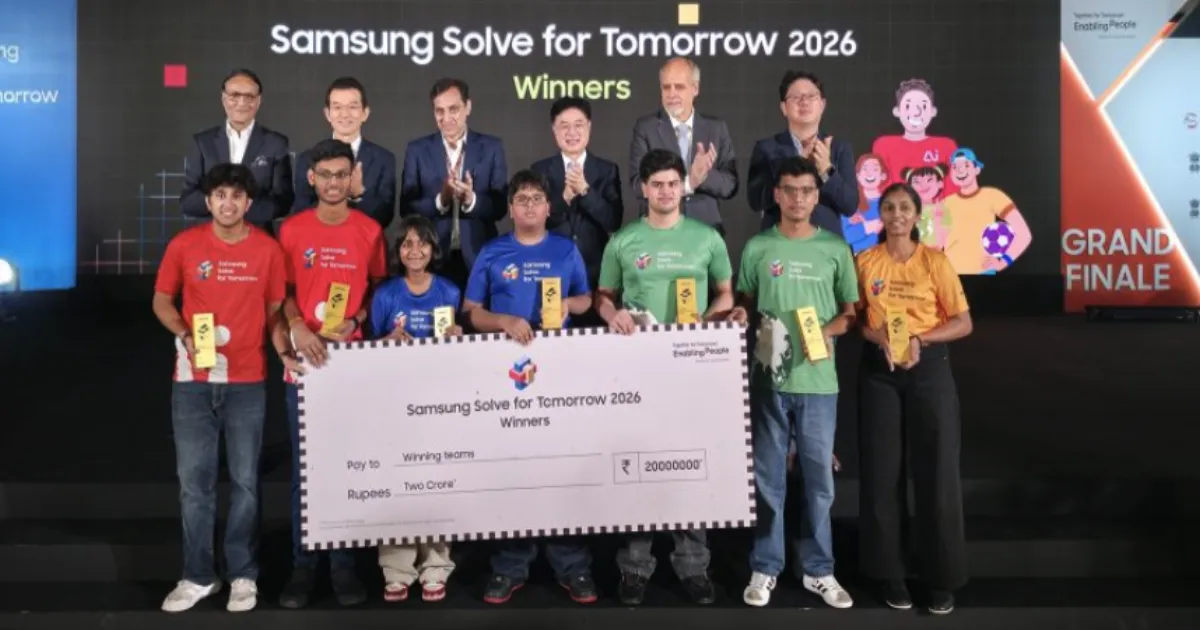 सैमसंग सॉल्व फॉर टुमारो 2026: चार टीमों ने जीते 2 करोड़ रुपये के इन्क्यूबेशन ग्रांट